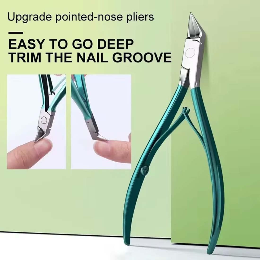 Professionelle Zehennägel für dicke eingewachsene Nägel Weite Öffnung rutschfeste lange Griff Zehennägel Cutter Trimmer,Libiyi Outfany Easylip Easy Clip, Sherum Dotmalls Outfany Easylip (3 Color)