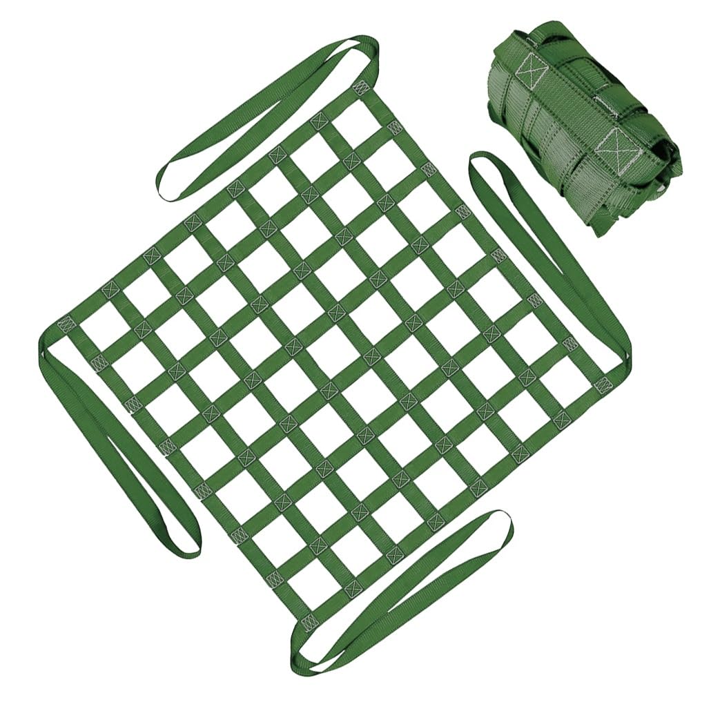 Rete di sollevamento for carichi piatti e pesanti da 1 a 4 m quadrati, rete di fissaggio in poliestere resistente agli strappi con cinghie rinforzate(2m-4409lbs-15cm)