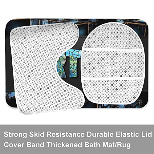 Eruabdb Bathroom Set Kids Shower Curtain Polyester Bathroom Set, Including Hooks, Bathroom 4 Piece Set #TOP3