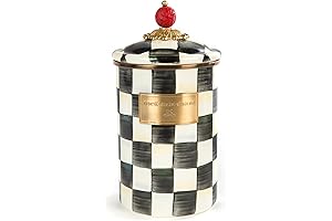 Mackenzie-Childs Courtly Check Enamel Canister