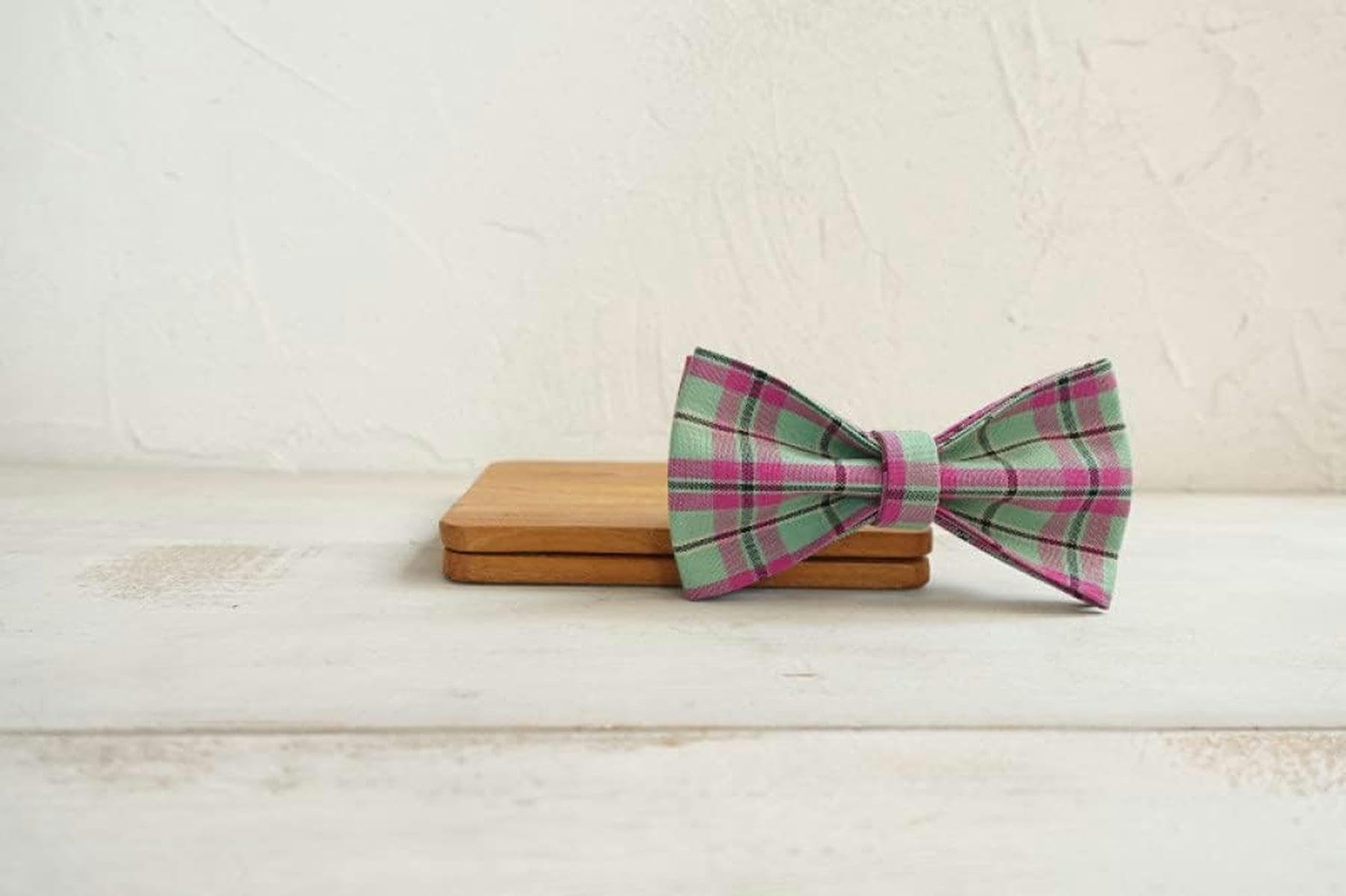 collare per cani viola menta plaid poly satin e nylon 5 taglie collare per cani, collare per cani papillon, xs-Set collare per cani guinzaglio-M