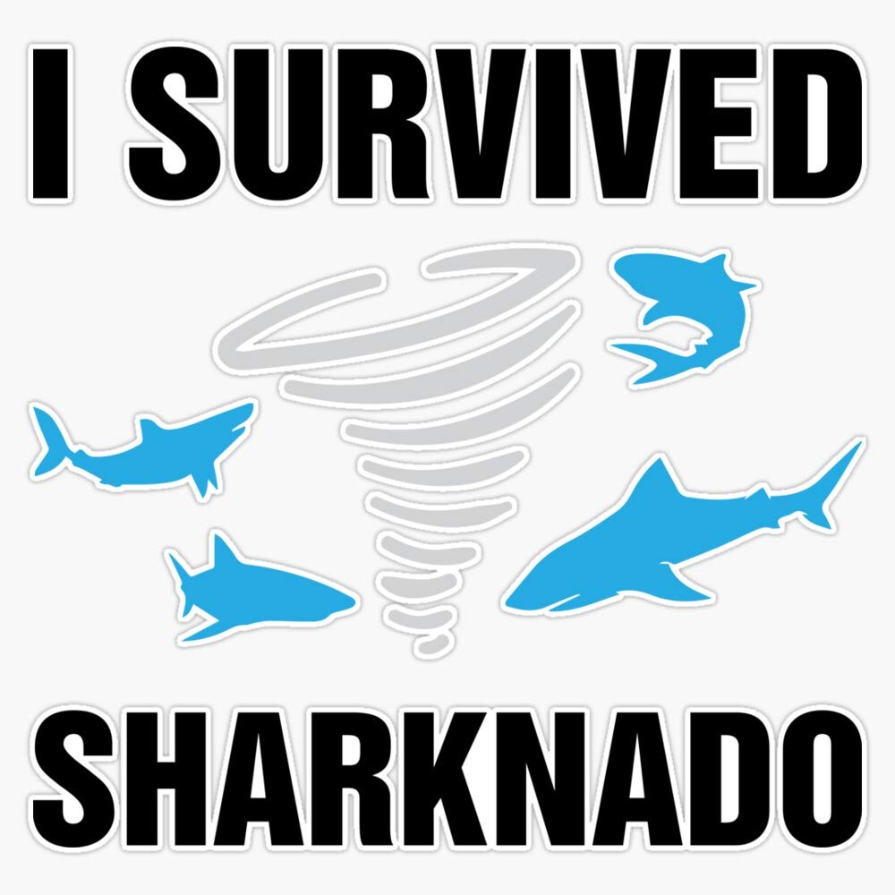 SMJ Designs Sharknado Magnetic Sticker Vinyl Waterproof Magnet Decal Car 5 Inches