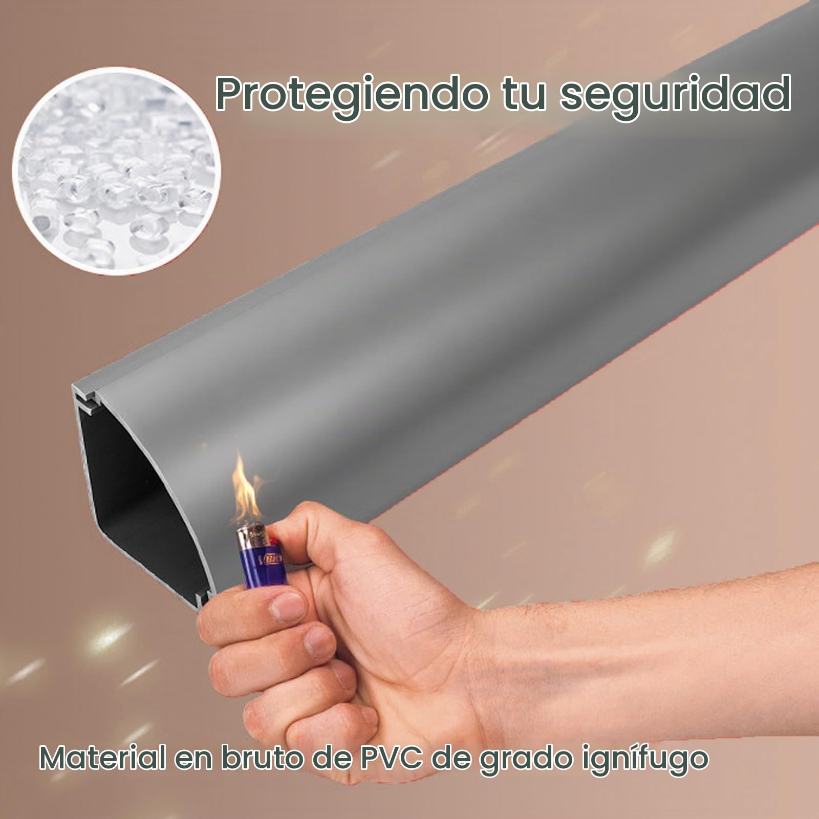 Canaleta Cables Pared Adhesivo3,5x3,5cm Organizador Cables Cubre Cables Triangular Canaleta para el Hogar y La Oficina(White,300cm/118in)