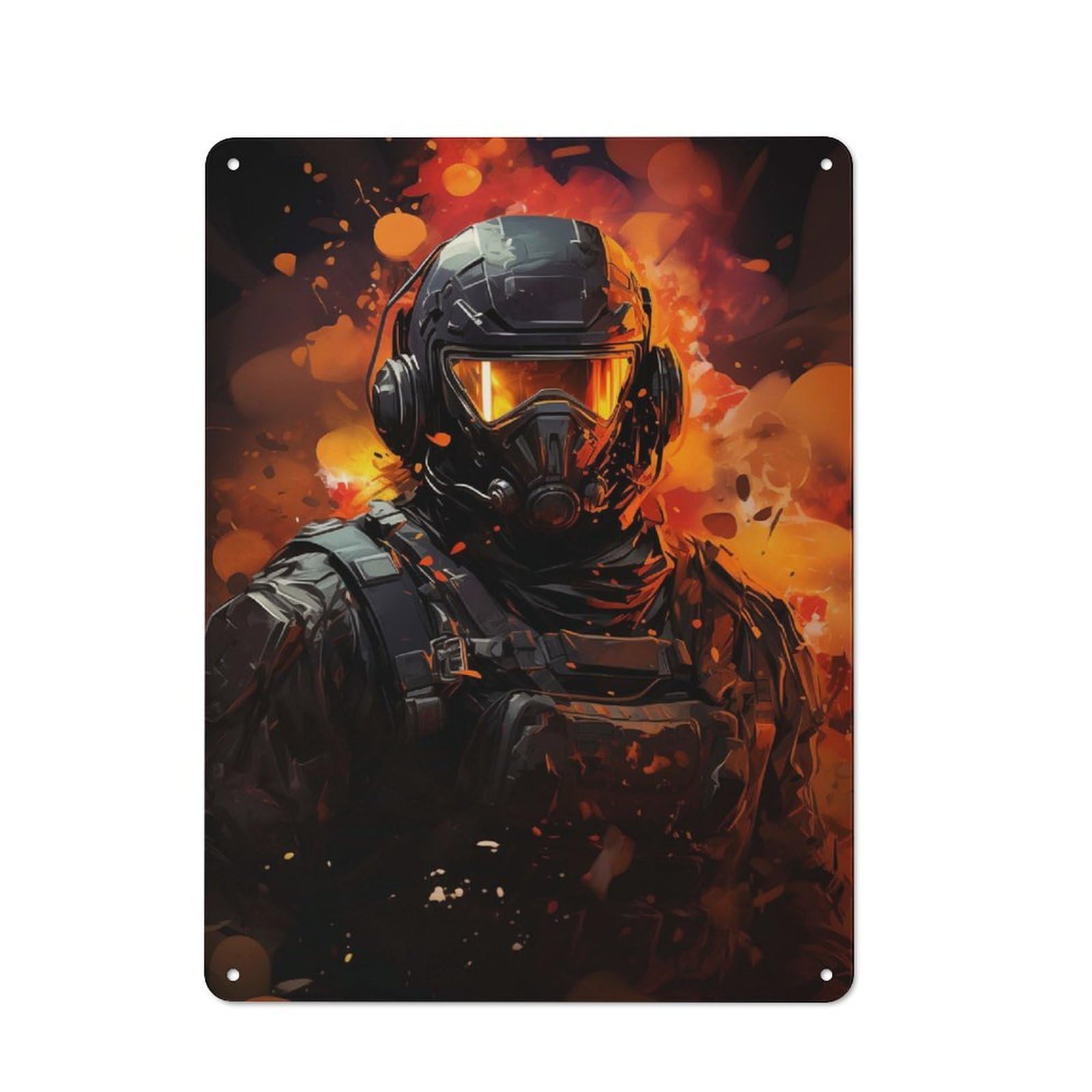 Future Soldier 2 Vintage Metal Sign 40x30cm, Nostalgic Pub Wall Decor for Pub, Home Bar, Shed Or Man Cave