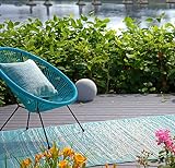 Fab Habitat Outdoor Rug - Waterproof, Fade Resistant, Crease-Free - Premium Recycled Plastic - Distr
