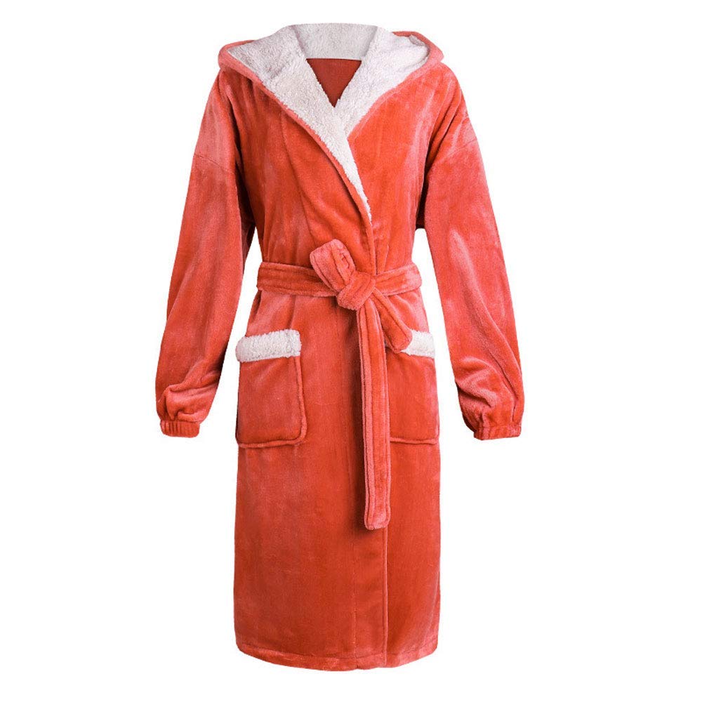Winter Thick Warm Female Coral Fleece Kimono Robe Couple Nightgown Bath Gown Sleepwear Men Large Nightwear Women 3X