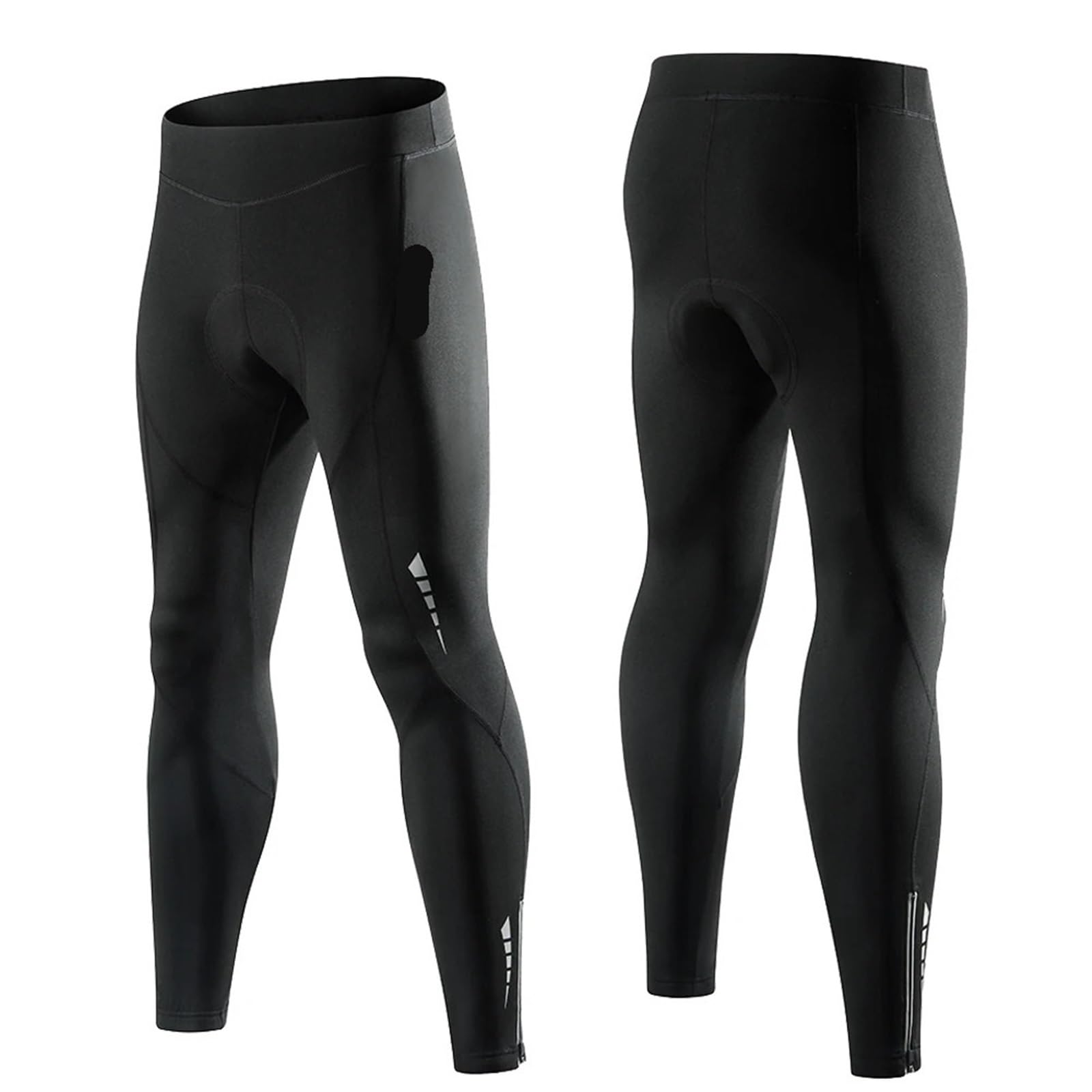 Pantalones de Ciclismo Lana for Hombre y Mujer, Mallas térmicas Acolchadas Gel 5D for Invierno, Pantalones Largos a Prueba Viento para Hombre y Mujer