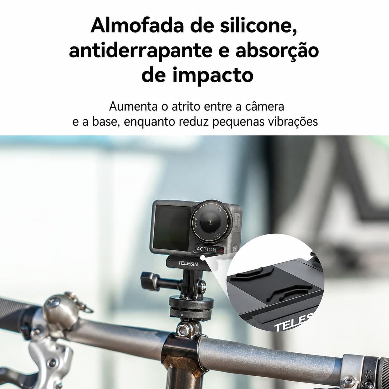 Telesin Magnetyczny uchwyt podwójny uchwyt do DJI Osmo Action 3