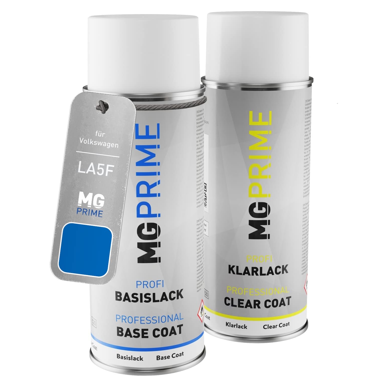 MG PRIME Peinture Voiture Bombes Aérosols Pour Volkswagen VW LB5K / B5K / 0A Reef Blue Metallic Peinture De Base Vernis Clair Aérosol 400ml