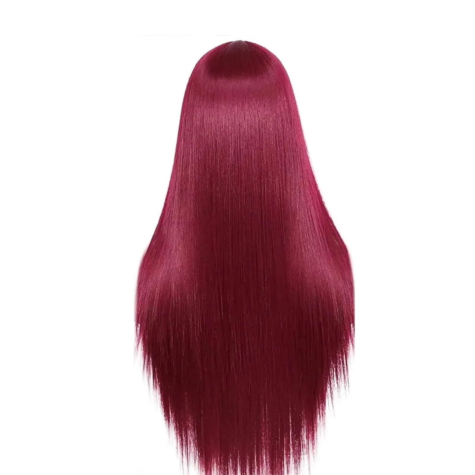 Parrucche di capelli umani lisci Borgogna 13x4 HD pizzo Matrimoni(34inches)