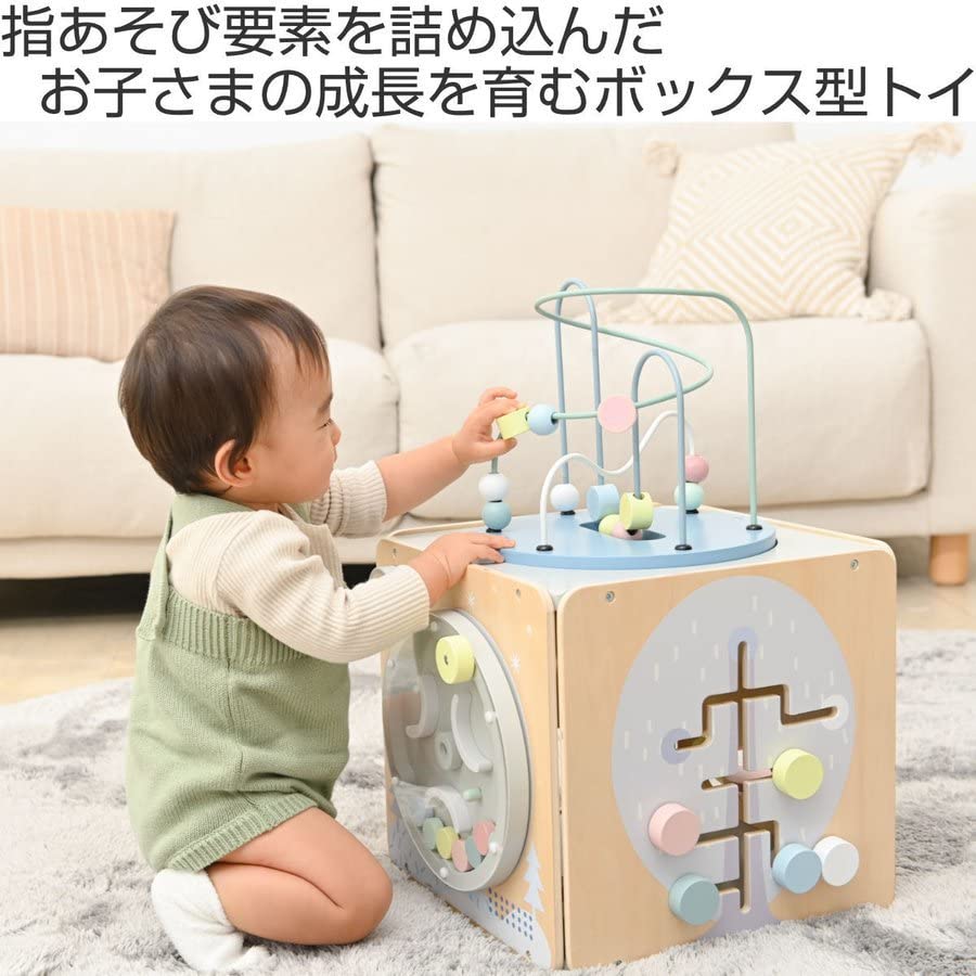 Amazon.co.jp: 知育玩具 プレイトイボックス 1歳 木製 北欧
