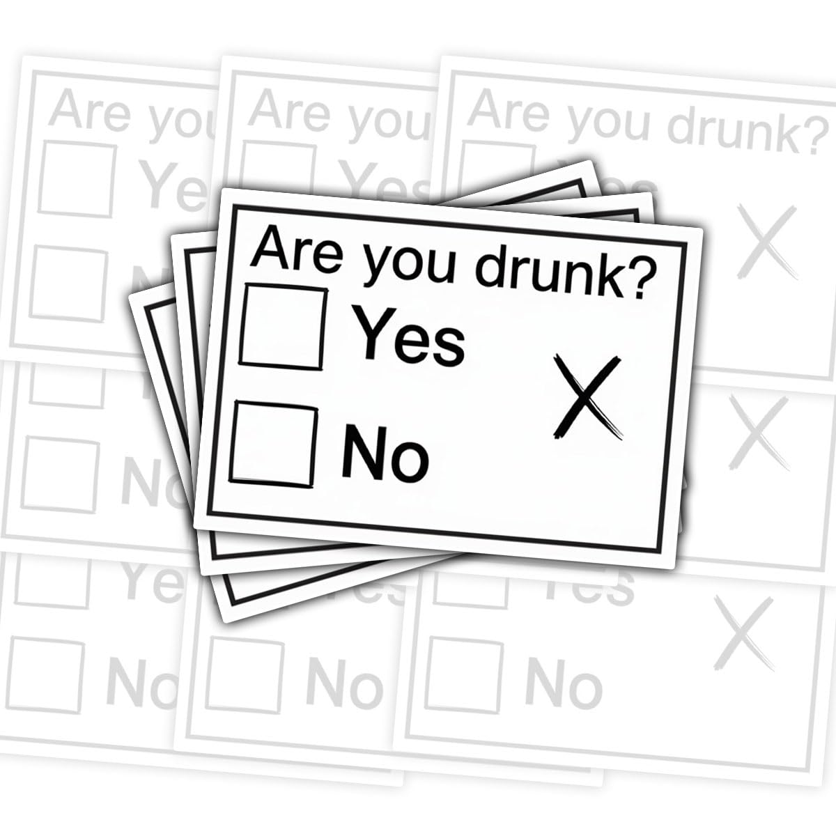 Calcomanías Are You Drunk vinilo portátil diario botella agua meme