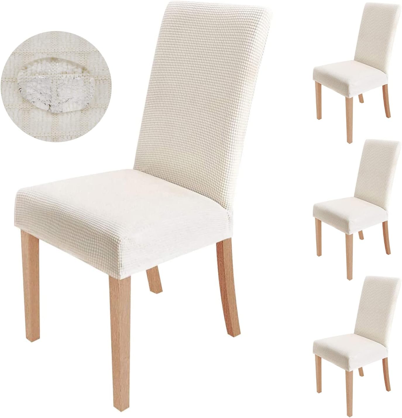sorliva Chair Covers Dining Chair Slipcovers Set of 4 Stretch Spandex
