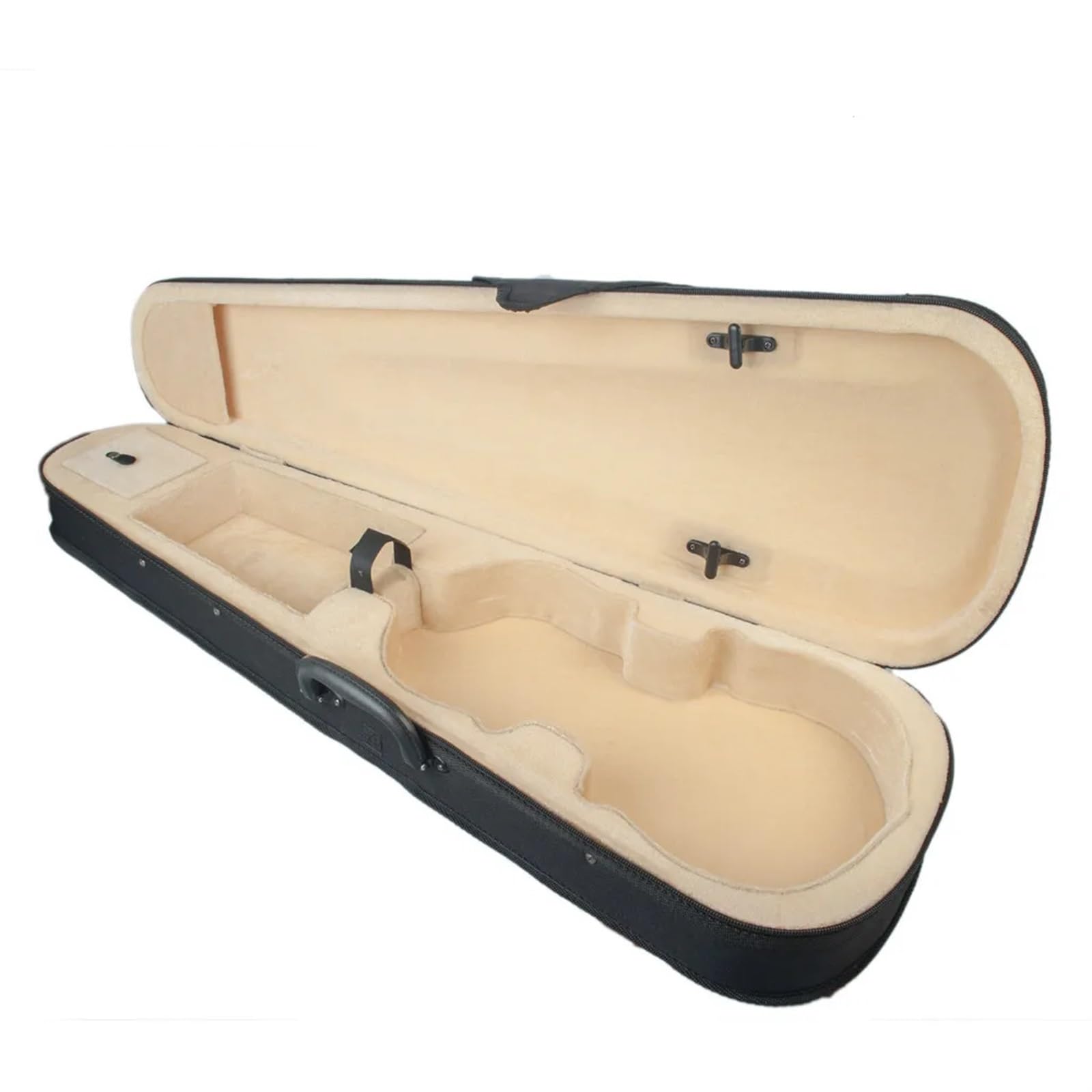 Estuche for violín 1/8, 1/4, 1/2, 3/4, tamaño Profesional, Forma Triangular, Estuche rígido for violín, Piezas Interiores Amarillas for violín para Guardar Violines(Size 3 4)