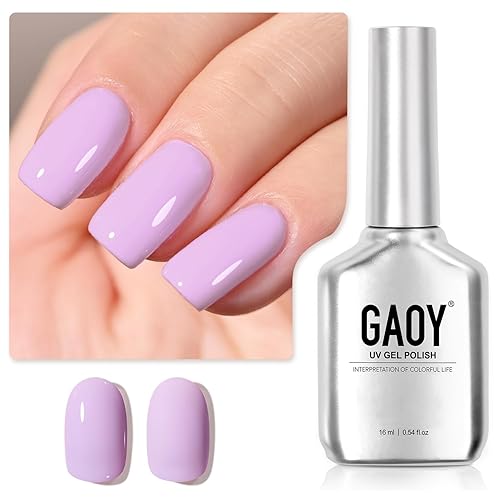 Miniatura 8 de GAOY Jelly Nude - Esmalte de uñas en gel, 0.63 onzas líquidas, esmalte de gel translúcido con té con leche, curado con luz UV para arte de uñas,