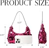 Bolso de mano con lentejuelas brillantes para mujer, bolso de noche con glitter para boda, fiesta, prom y banquete 7
