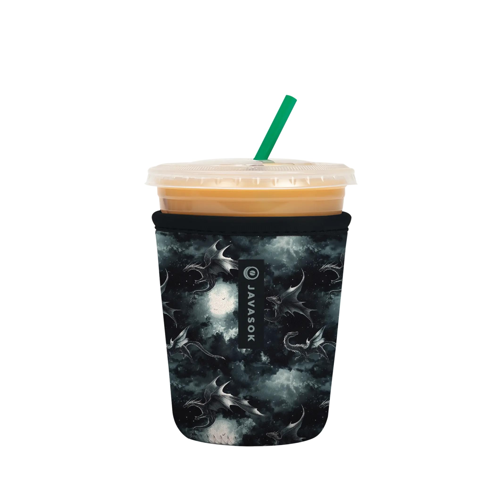 Sok It JavaSok Iced Coffee &amp; Cold Soda Insulated Neoprene Cup Sleeve (Dragon Lore, Small: 16-20oz)