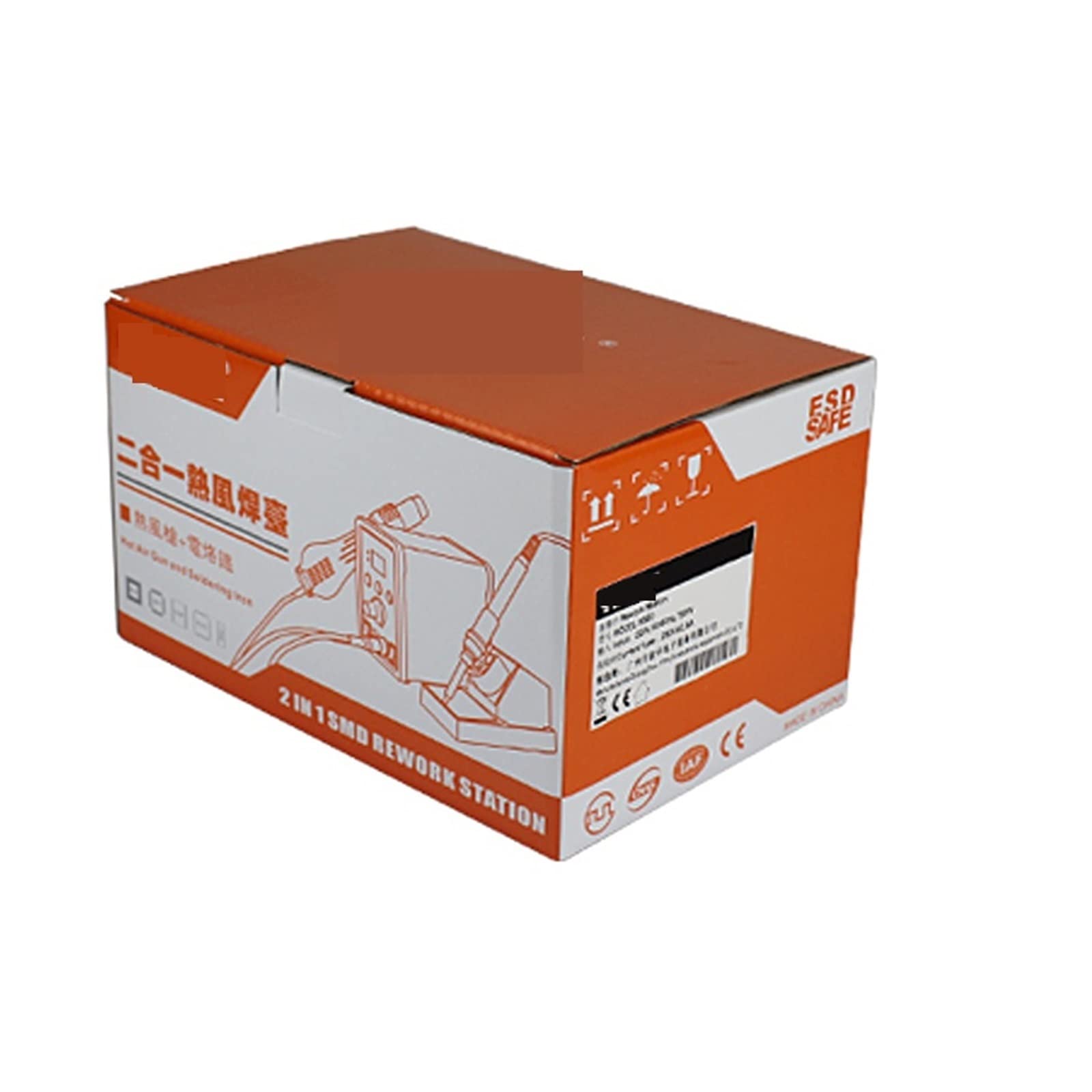 Kit saldatore 899D+720W Stazione di saldatura Pistola ad aria calda Stazione di dissaldatura digitale intelligente Manuale Modalità di lavoro automatica