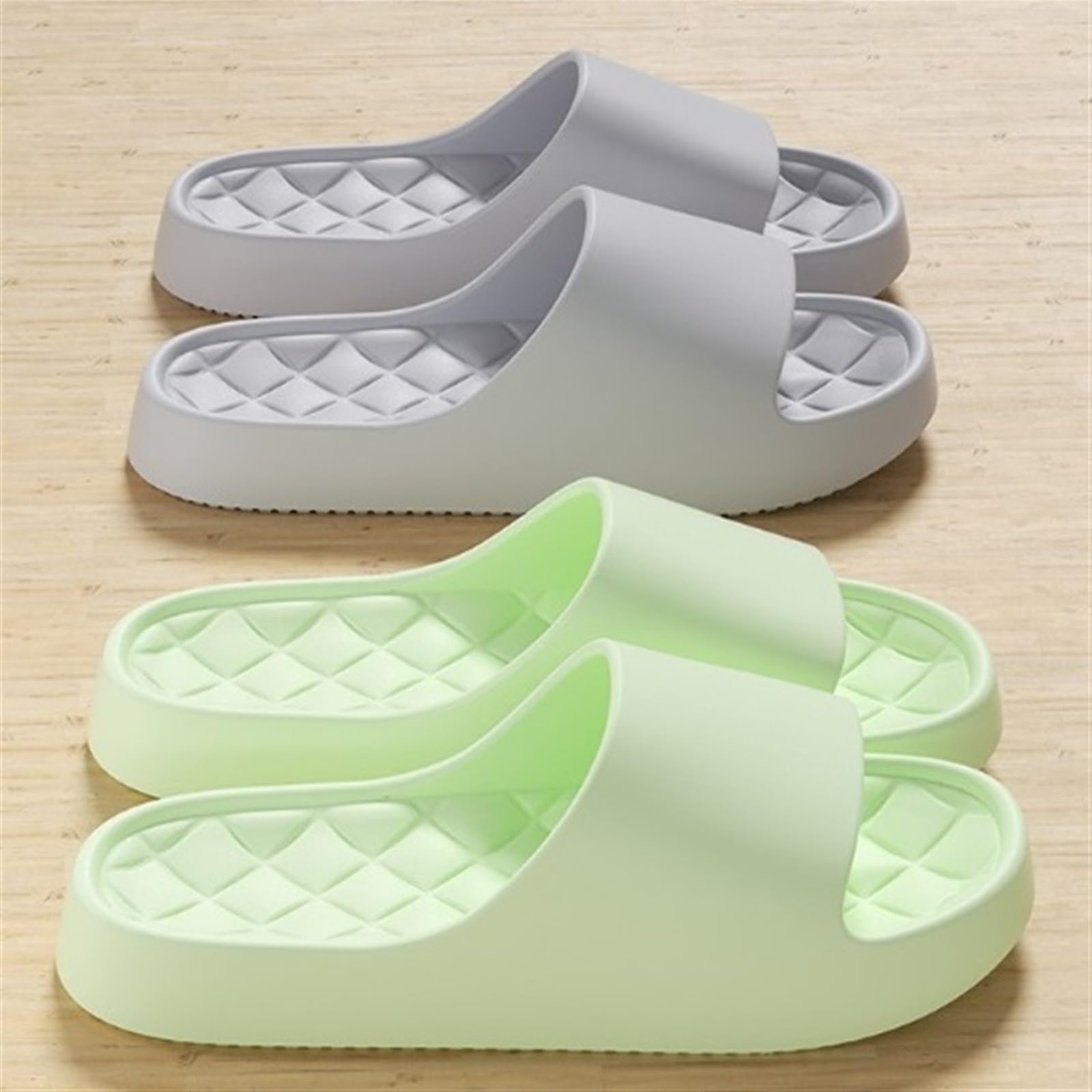 Badslippers Dames Sloffen Zwart 4243