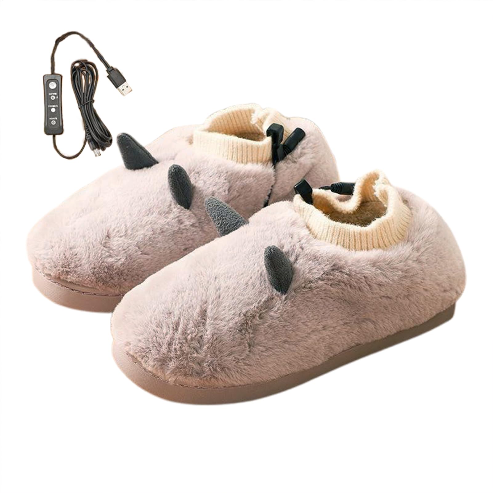 Pantofole Riscaldate Donna Scarpe Da Casa Riscaldate Con Alimentazione USB | Elettriche Scarpe Da Casa Elettriche Riscaldanti Comode Interni Inverno Calde Morbide Soffici Peluch