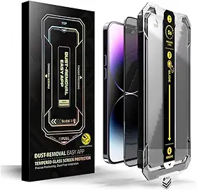 Película de Proteção com Aplicador Compatível para Iphone Anti Impacto Resistênte Transparente 3D SafeCare (14 Pro Max)