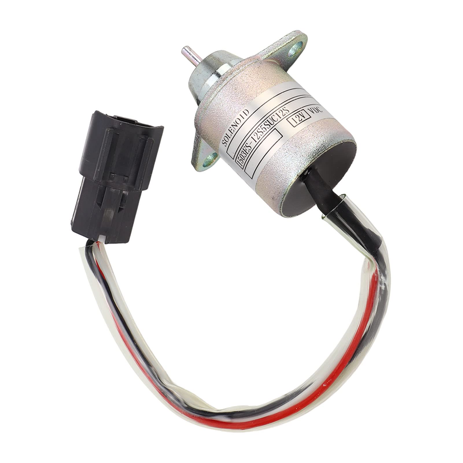 Solenoide di spegnimento, durevole 119233‑77931 Solido 12 V Professionale in metallo per motore