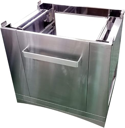 Miniatura 7 de Kucht KNC200 - Carrito para horno de pizza al aire libre, color plateado