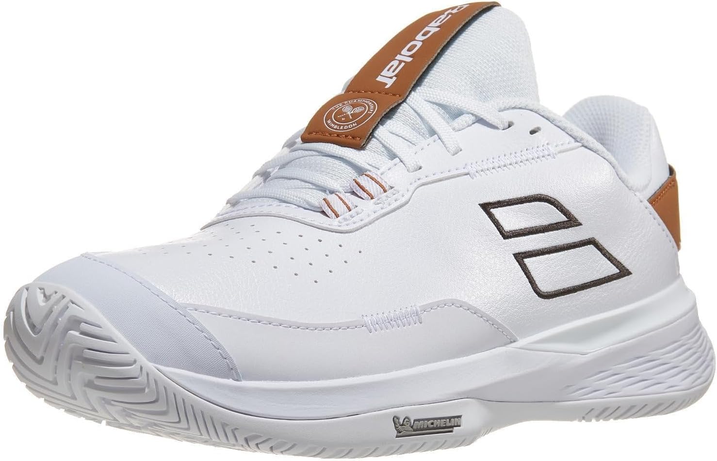 Babolat Women's SFX Evo All Court Wimbledon Limited Edition Tennis Shoes (White/After Dark)