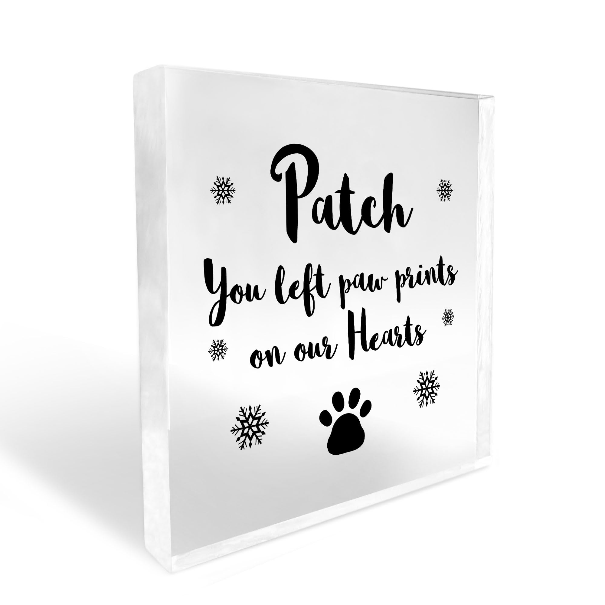 Red Ocean Personalised Pet Memorial Plaque Dog Puppy Memorial Handmade Sign Keepsake Memorial Sign For Pet