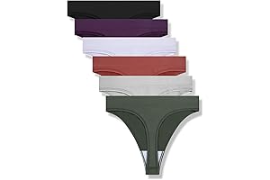 Women's Breathable Seamless Thong Panties No-Show Underwear