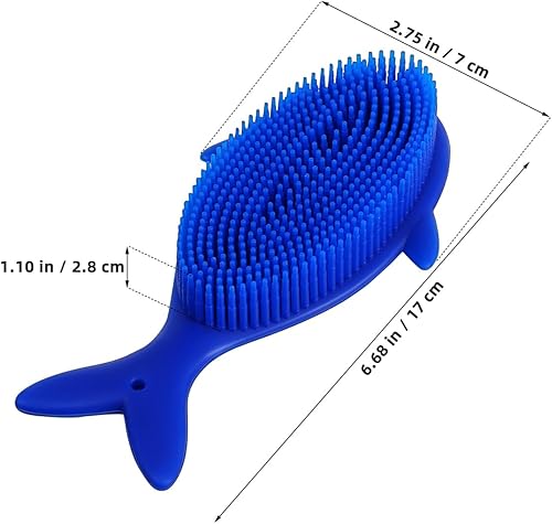 Miniatura 8 de VICASKY Cepillo sensorial prémium para niños o autismo, limpiador corporal de silicona suave, 2 en 1, cepillos sensoriales de terapia ocupacional,