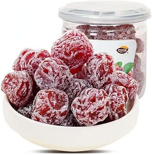 Instant dried plum fruit 210g/7.4 oz/can,Dried Prunes,Snow plum,Sweet and sour snacks, prunes, Candied plum,Yogurt plum, fruit snacks, preserved fruit, Chinese snacks gifts (Yogurt plum,1can)