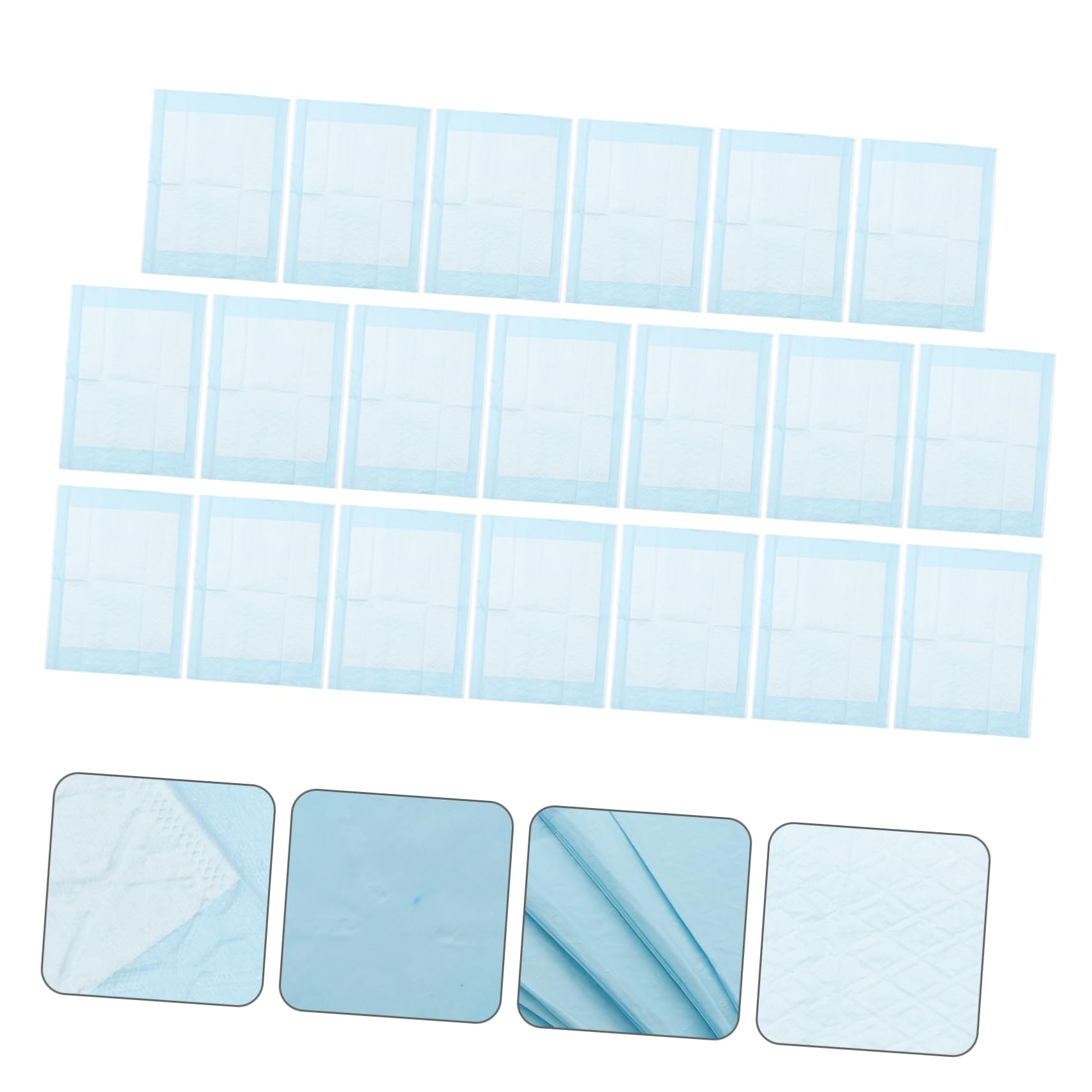 KOMBIUDA 20 Pack Washable Pee Pads Absorbent for Bed Non-Woven Thickened Skin-Friendly