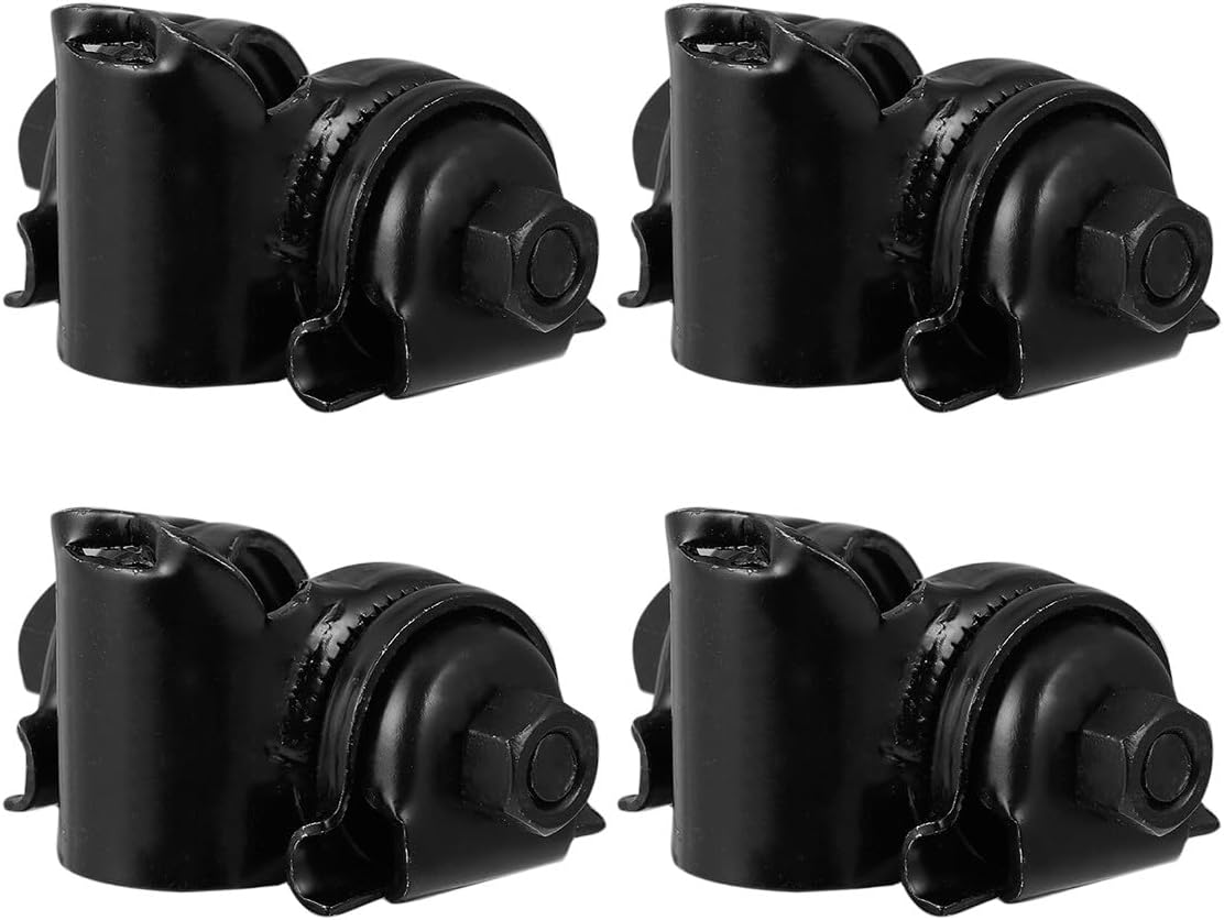 4 Pcs Bike Seatpost Clamp Iron Bike Seat Clamp Standard Rail Saddle Seat Tube Clip Bicycle Saddle Adaptor for Outdoor Cycling Accessories