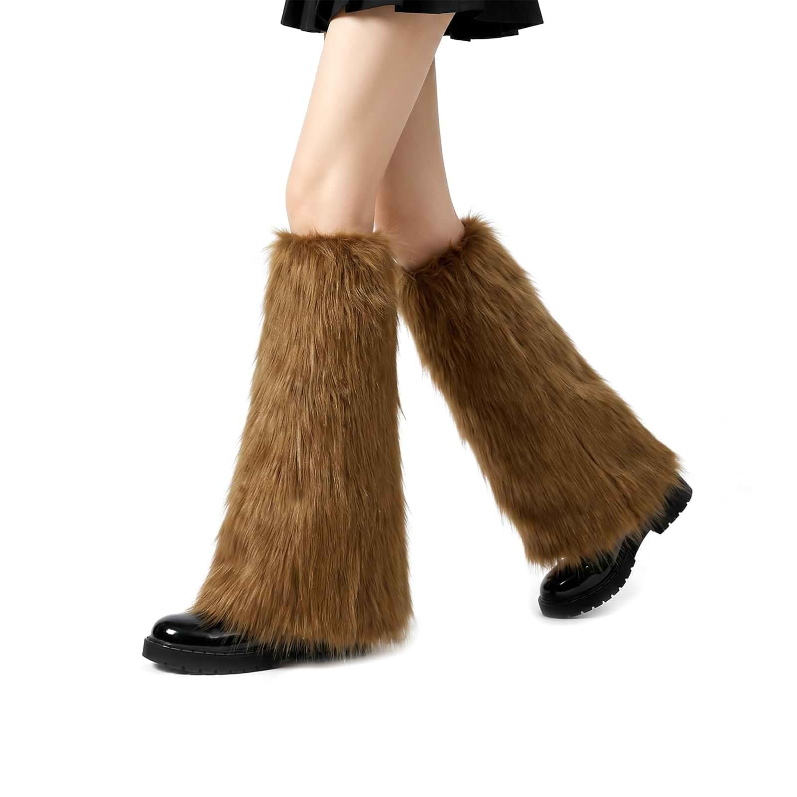 hbbhml Faux Fur Leg Warmers Boot Covers for Women Fluffy Cuff Party Halloween Christmas Costumes Accessories