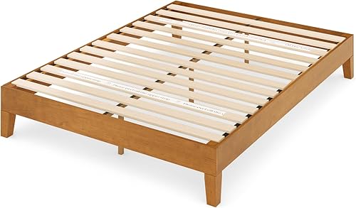 Miniatura 9 de ZINUS Alexis Deluxe - Base de cama con plataforma de madera base de madera maciza no necesita somier soporte de listones de madera fácil montaje