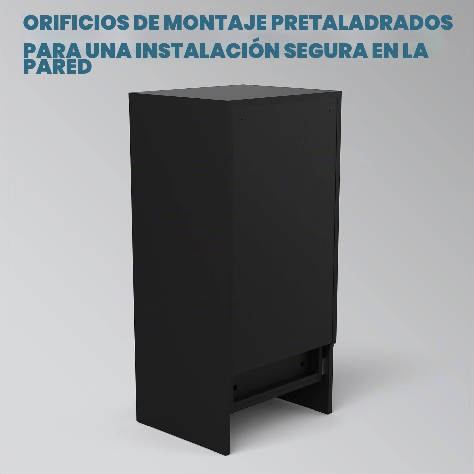 Glorious Vinyl Vault - Armario para Discos de Vinilo con cajones de Cierre Suave para LPs de 12 Pulgadas, Capacidad para 160 álbumes, diseño Modular, Color Negro
