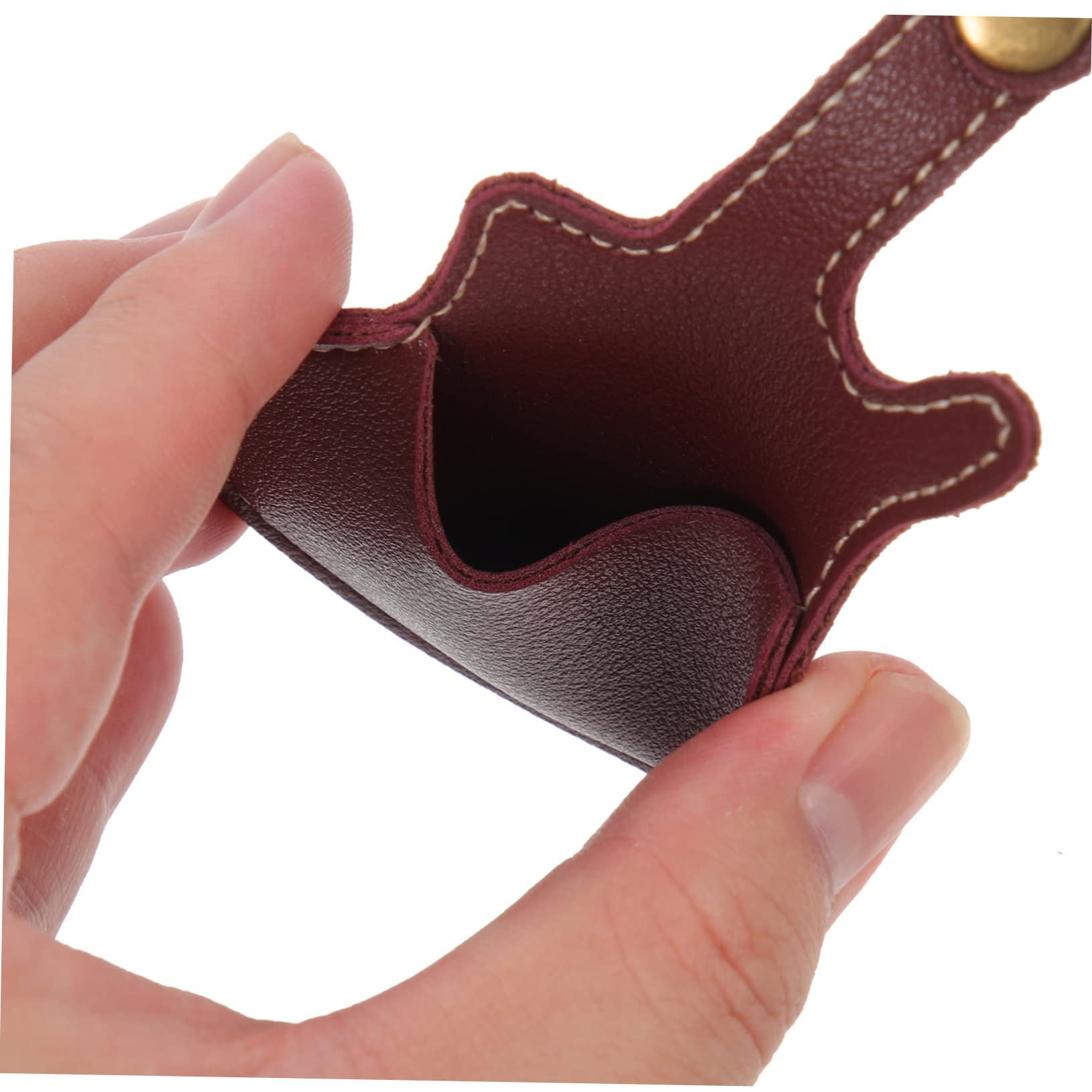 VICASKY 10 Piezas Recoger Bolsa de Almacenamiento Bolsa de Almacenamiento para púas de Guitarra Anillo de Guitarra Estuche para púas de Guitarra Portapúas portátil de Guitarra Cuero