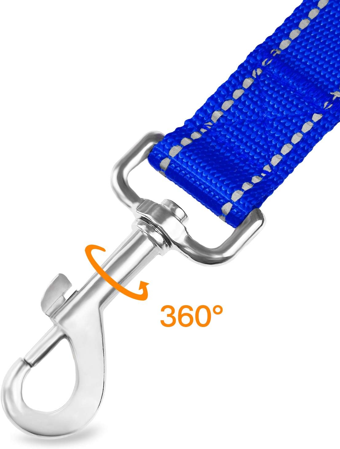 Joytale Dog Harness (Chest: 14-28"), Dog Collar and 6FT x 1" Wide Dog Leash Set, Reflective Padded Nylon Collar and Leash, Adjustable Soft Harness with Handle for Dogs