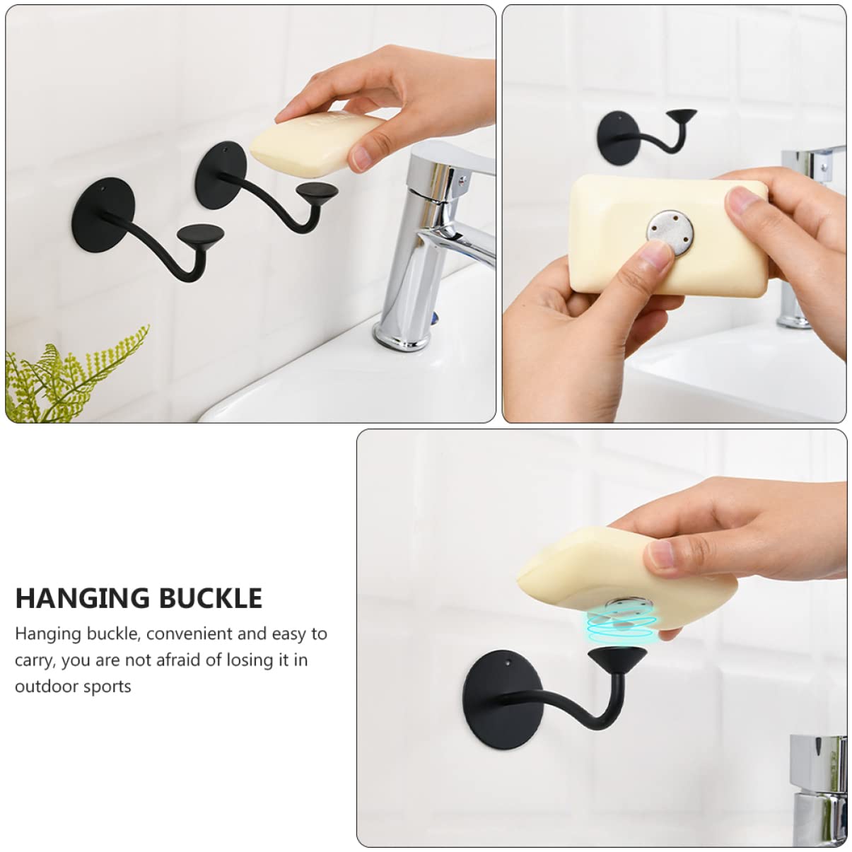 MAGICLULU 3stücke Magnetischer Seifenhalter Aus Edelstahl Wandmontage Seifenschale Mit Starker Saugnapf-Halterung Rostfrei Und Für Badezimmer Und Küche Elegantes Design Für Glatte