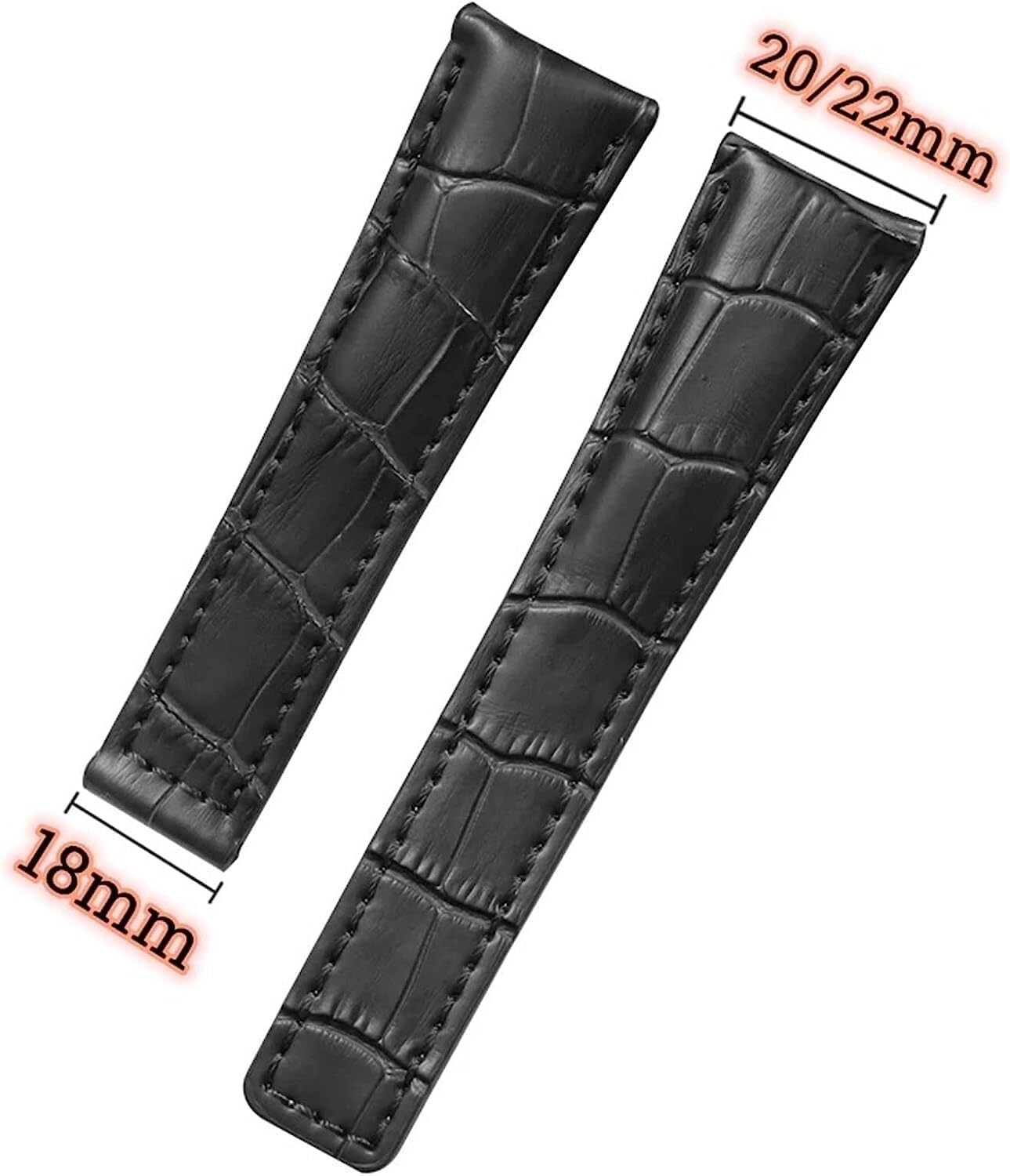 Echtes Leder -Uhr -Gurtarmband für Uhrbands Männer Armbanduhren Band 20mm 22 mm