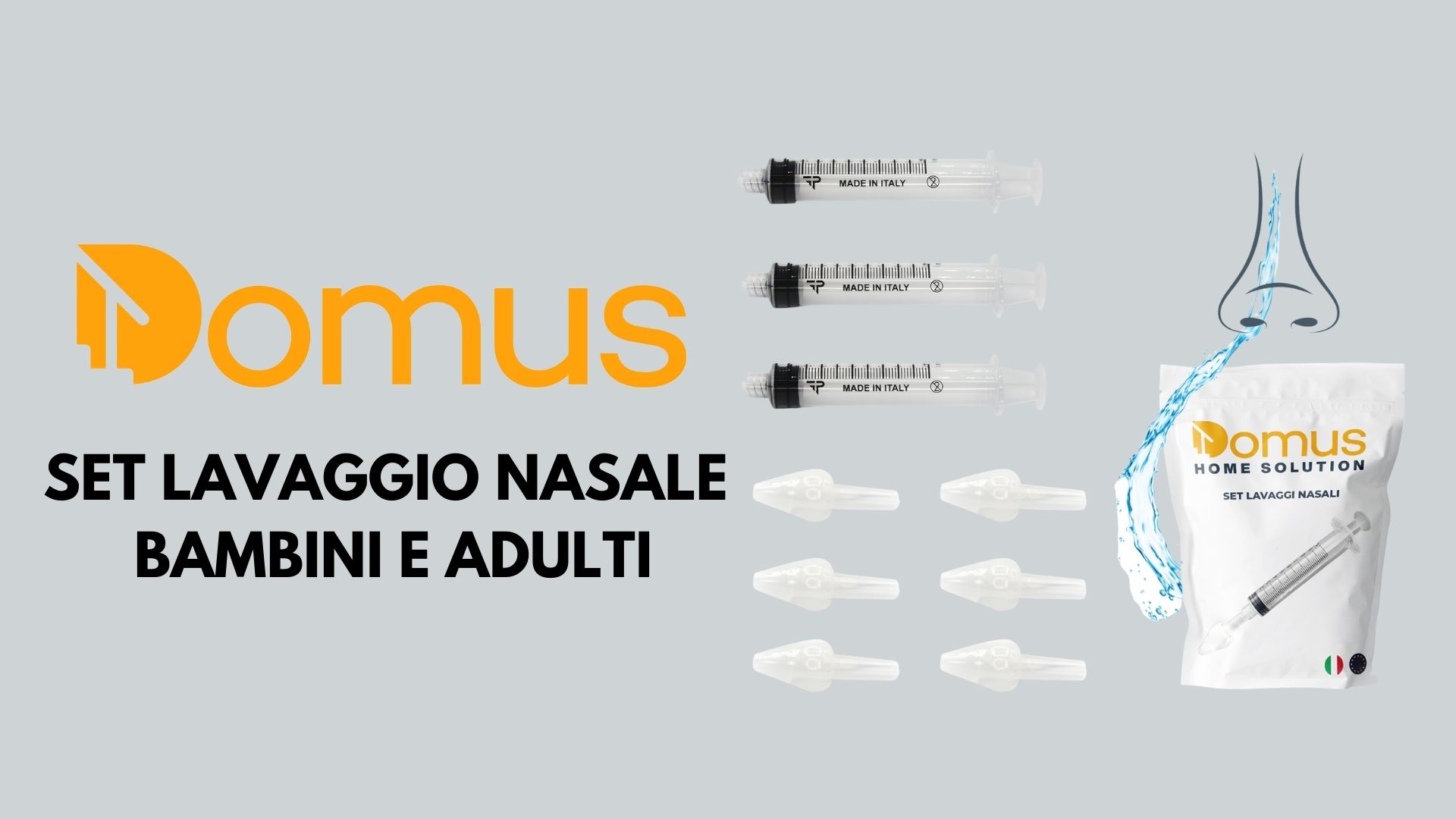 Set Di 6 Olive Nasali Per Lavaggio Naso - Ricambi Anatomici Per Bambini E Adulti, Made In Italy - Foto 9