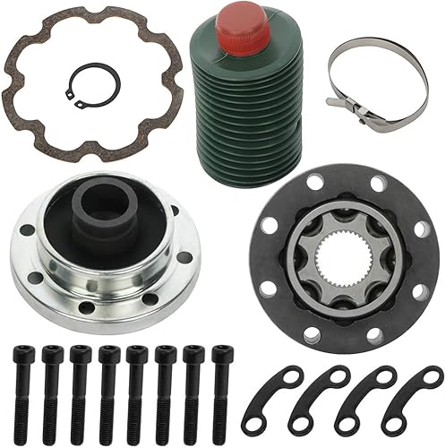 SCITOO Kit de reconstrucción de junta CV del eje de hélice para Jeep Wrangler 3.6L 3.8L Delantero trasero 932-306 2007-2013