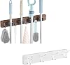 Broom Holder and Coat Rack Wall Mounted Bundle