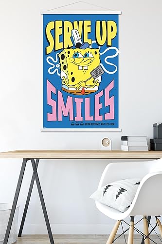 Vista 17 de Trends International Nickelodeon Spongebob - Serve Up Smiles Wall Poster, 22.37" x 34.00", Premium Print and Black Hanger Bundle Premium Print and
