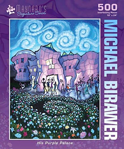 PuzzleTwist Jigsaw Puzzle | His Purple Palace | Maynard's Signature Series | 500 Pieces | Building Charity Family Pastime