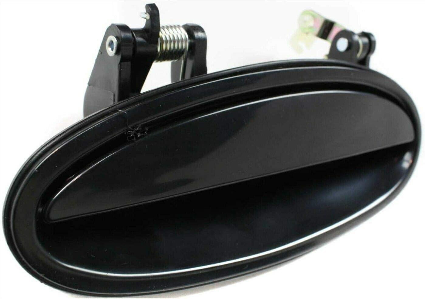 DAT AUTO PARTS Driver Left Side Rear Outer Door Handle Fits 1997-2008 Pontiac Grand Prix Buick Century Chevrolet Impala Sedan, Black Smooth Plastic, Replaces GM1520107, 10439378