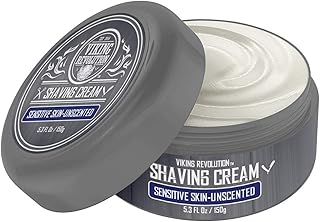 Luxury Shaving Cream for Sensitive Skin- Unscented - Soft, Smooth & Silky Shaving Soap - Rich Lather for the Smoothest Sha...