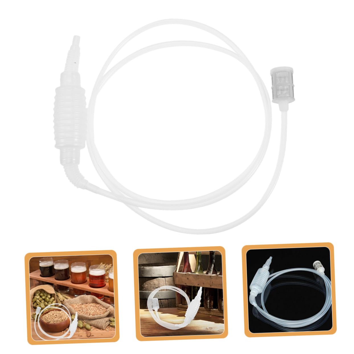 STOBAZA Wine Siphon Hose Wine Making Hose for Home Brewing Soft Tube for Wine and Beer Transfer Essential Wine Brewing Tool for Enthusiasts