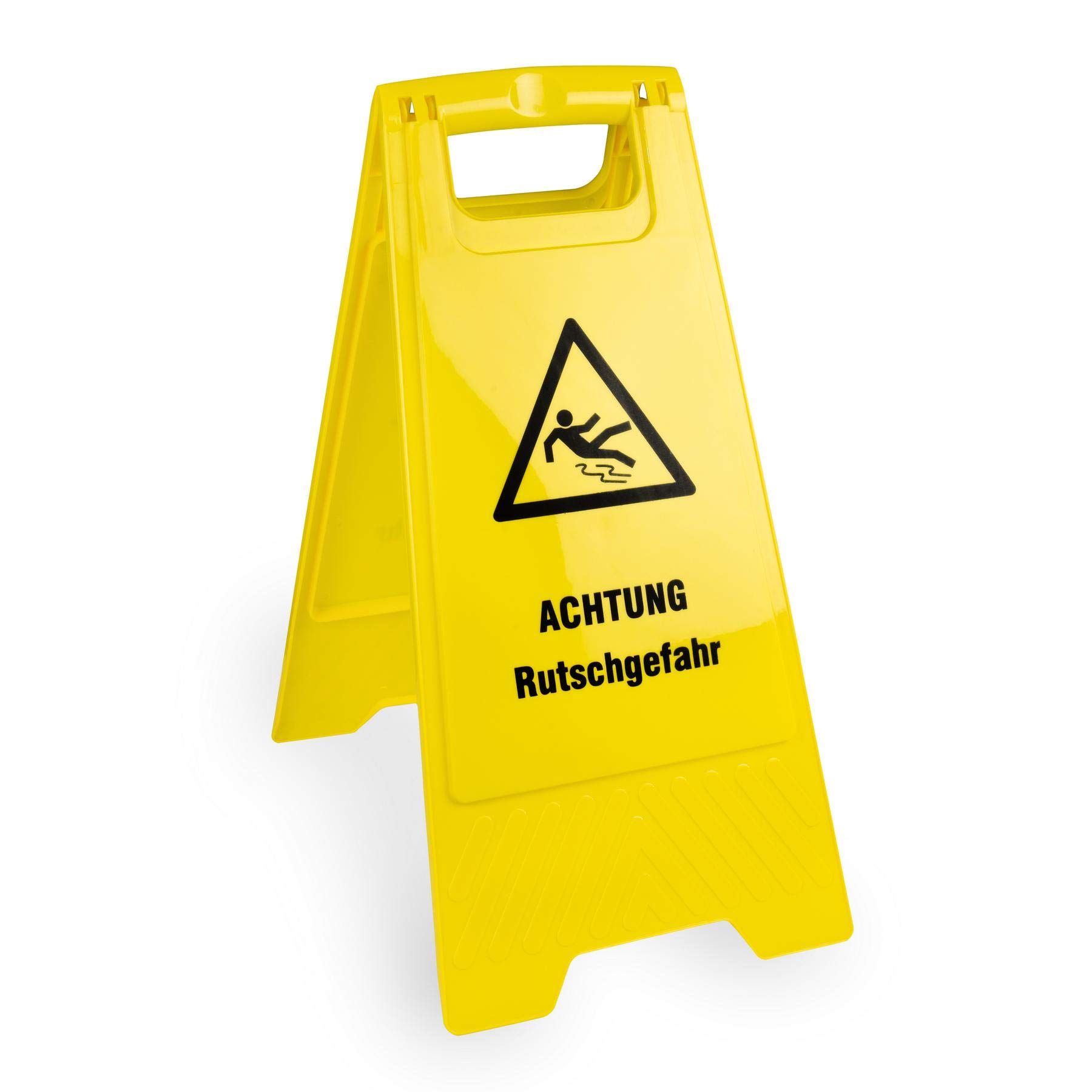 Semy Warning Sign 'Achtung Rutschgefahr' (Caution, Danger of Slipping), Yellow